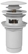 Laveo príslušenstvo, odtoková zátka typ ClickClack, biela, LAV-CKK_62R3