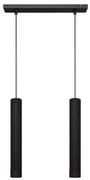 LED Luster na lanku TUBA 2xGU10/4,8W/230V čierna