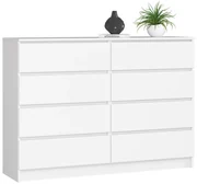 Komoda Rollo X 140 cm biela matná