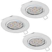 Eglo 94406 - SADA 3x LED Podhľadové svietidlo PENETO 3xGU10-LED/5W/230V