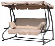 Záhradná hojdačka GoodHome béžová