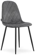 Set štyroch jedálenských stoličiek ASTI tmavo sivé (4ks)