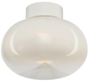 Stropné svietidlo Vaso, 1x biele sklenené tienidlo, w