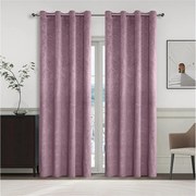 Záves na krúžkoch YC11937/280G/13/140x250 cm vresový