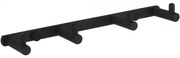 Mexen príslušenstvo, držiak na uterák, 4-háčik, čierna, 709164-70