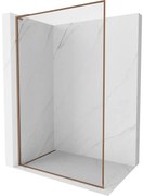 Mexen, Mexen Kioto-XF L sprchová stena s rámom 50 x 202 cm, priehľadná 10 mm, ružové zlato - 800-050-174-60-00-XF