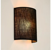 Brilagi - Nástenné svietidlo SEMI 1xE27/15W/230V pr. 20 cm čierna