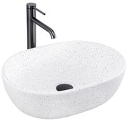 Rea Amelia Warm, umývadlo na dosku 480x345x135 mm, imitácia kameňa, REA-U3001