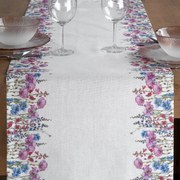 BEHÚŇ NA STÔL RUBY 40X140 CM KVETY