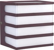 LED Vonkajšie nástenné svietidlo LED/8W/230V IP65 3000K hnedá