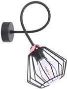 Nástenné svietidlo Nuvola, 1x drôtené tienidlo (výber z 2 farieb), (výber zo 4 tvarov tienidla), c