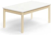 Stôl DECIBEL, 1200x700x530 mm, akustický HPL, breza/biela