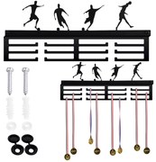 Nástenný vešiak na medaily FUTBALISTI čierny