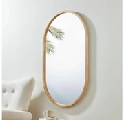 Eglo 425002 - Nástenné zrkadlo BANI 100x60 cm hnedá EG425002