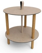 Okrúhly odkladací stolík ø 48 cm Strap L Bull – LIND DNA