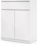 Komoda Simplicitous 234 80 cm biela lesklá