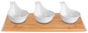 Lamart LT9219 4-dielna servírovacia súprava misiek Bamboo, 27 x 12 cm