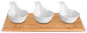 Lamart LT9219 4-dielna servírovacia súprava misiek Bamboo, 27 x 12 cm