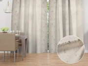 Biante Zamatový záves Isabela IBL-001 Gold Design krémový - šírka 135 cm 135x140 cm