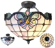 Stropnica luster na retiazkach Tiffany ELECTRA Ø40 2*E27
