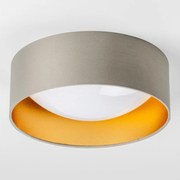LED stropné svietidlo LED/12W/230V pr. 32 cm taupe/zlatá
