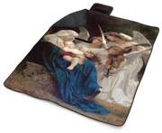 Sablio Plážová deka Panna s anjelmi - William-Adolphe Bouguereau: 200x140 cm