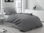 Krepové obliečky LUX sivé hotelová kapsa