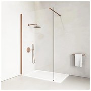 Walk-in Rose Gold sprchová stena 90, 200cm, 8mm