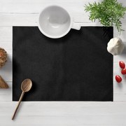 Biante Prestieranie na stôl/imitácia brúsenej kože Alcantara ALC-012 Čierne 30x40 cm