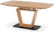 Jedálenský stôl Blacky, dub zlatý / čierna