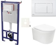 Závesný WC set do ľahkých stien / predstenová SAT BREVIS SIKOSSBRTOR20KECO
