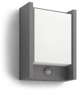 Philips 16461/93/16 - LED Vonkajšie svietidlo so senzorom ARBOUR LED/6W IP44 P1458