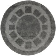 Kúpeľňový koberček Ocean sivý kruh