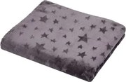 Cashmere deka Stella 150x200 cm, motív hviezdy, antracitová%
