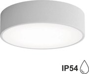Kúpeľňové stropné svietidlo so senzorom CLEO 2xE27/24W/230V, priemer 30 cm, sivé, IP54
