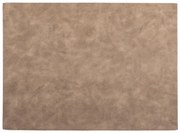 Hnedé prestieranie z imitácie kože ZicZac Troja Rectangle, 33 x 45 cm