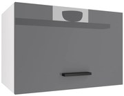 Kuchynská skrinka Belini nad digestor 60 cm šedý lesk INF SGP60/3/WT/S/0/B1