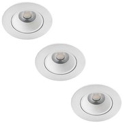 Philips - SADA 3x LED Stmievateľné kúpeľňové svietidlo ABROSA LED/9W/230V IP44 P5151