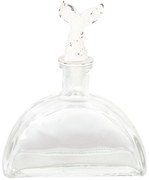 Sklenená dóza s viečkom v tvare plutvy - 14 * 5 * 17 cm