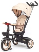 Luxusná detská trojkolka s osvetlením Milly Mally Twinkle beige