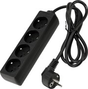BERGE Predlžovačka - 4 zásuvky - 1,5 m - čierna