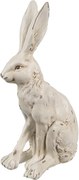 Béžová antik veľkonočné dekorácie zajac - 8*5*13 cm