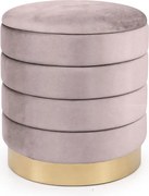 Taburetka LUNA pudrovo ružová