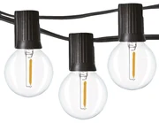 SOLIGHT LED vonkajšia reťaz s žiarovkami, 25 žiaroviek, 15m +5m, 20W, teplá biela