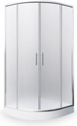 Roltechnik Outlet Štvrťkruhový sprchový kút TEXAS + vanička ROTH-Variant: rozmery: 90x90 cm - (TEXAS_90x90 - 4000562), ROTH-Profily: profily: brillan…