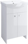 Cersanit Cersania + Sati, umývadlová skrinka Sati + umývadlo Cersania 50cm , biela, S567-002-DSM