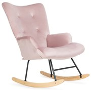Hojdacie kreslo MOSS ružové 856735