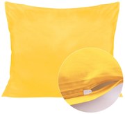 SATÉNOVÁ OBLIEČKA NA VANKÚŠ 70X80 CM ŽLTÁ