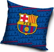 Velúrový vankúš FC Barcelona – motív Letters | 40 x 40 cm