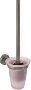 Slezák - RAV WC kefa, sklenená miska COLORADO - COA0500MGK, Metal Grey kartáčovaná